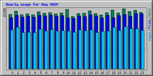 Hourly usage for May 2025